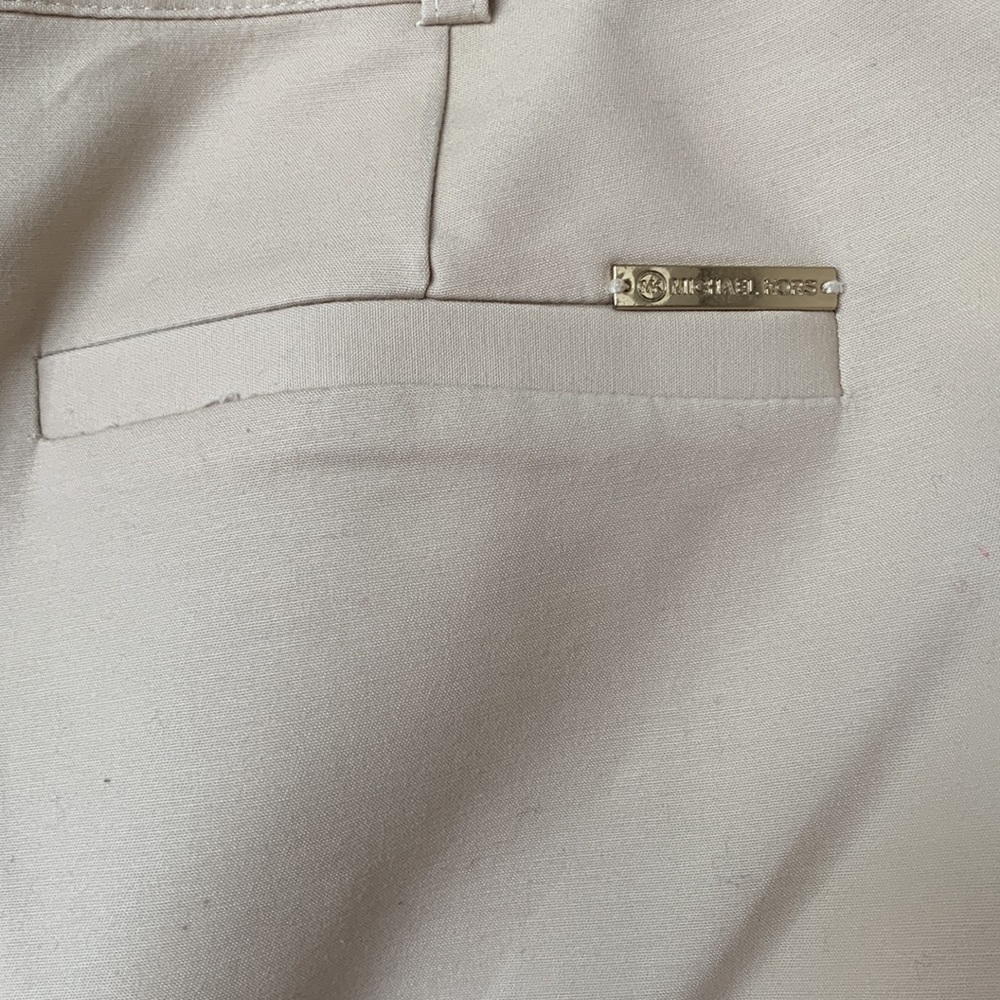 MICHAEL KORS Beige Khaki Straight Leg Capri Pants Size 10 - Picture 12 of 17